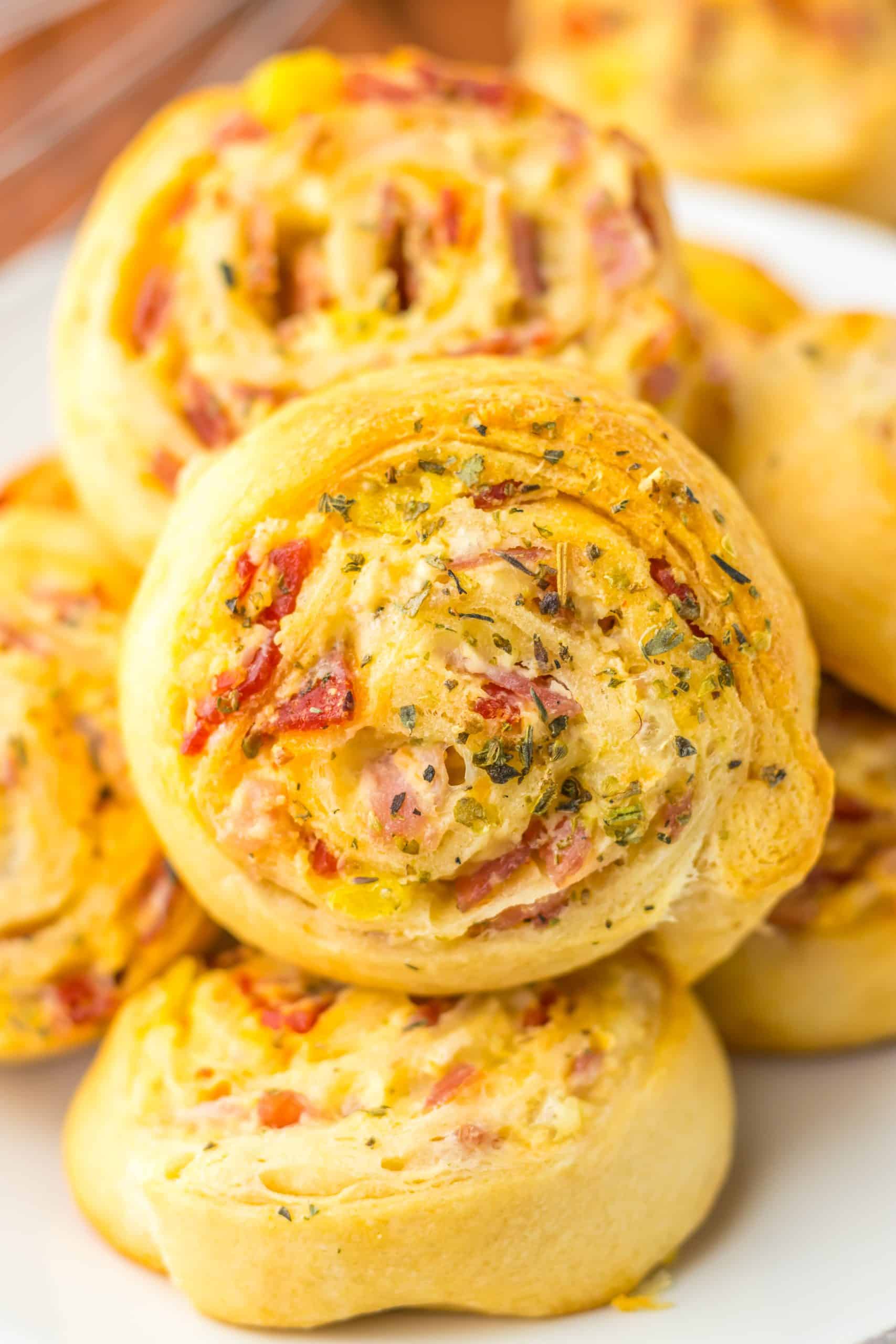 Italian Sub Pinwheels close up