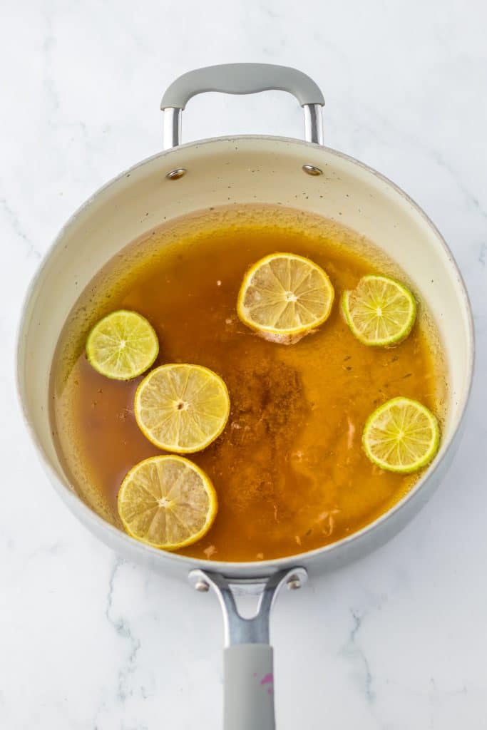 Slow Cooker Lemon Lime Ham glaze