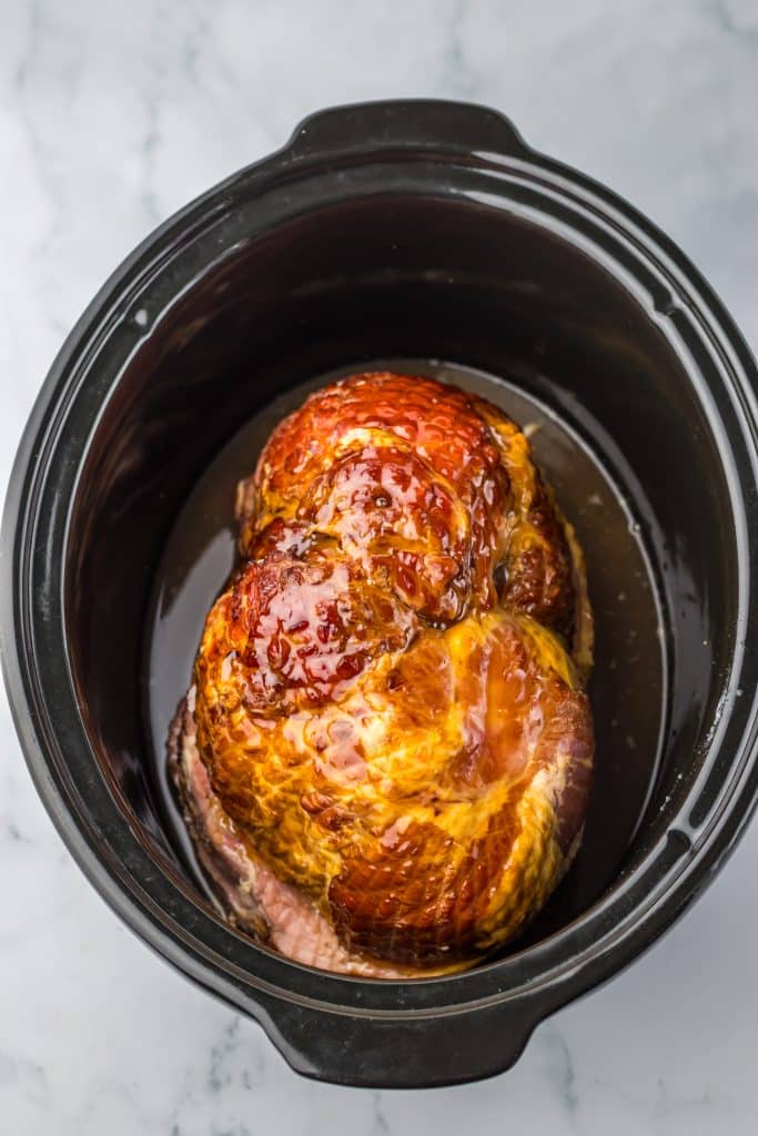 Slow Cooker Lemon Lime Ham in slow cooker