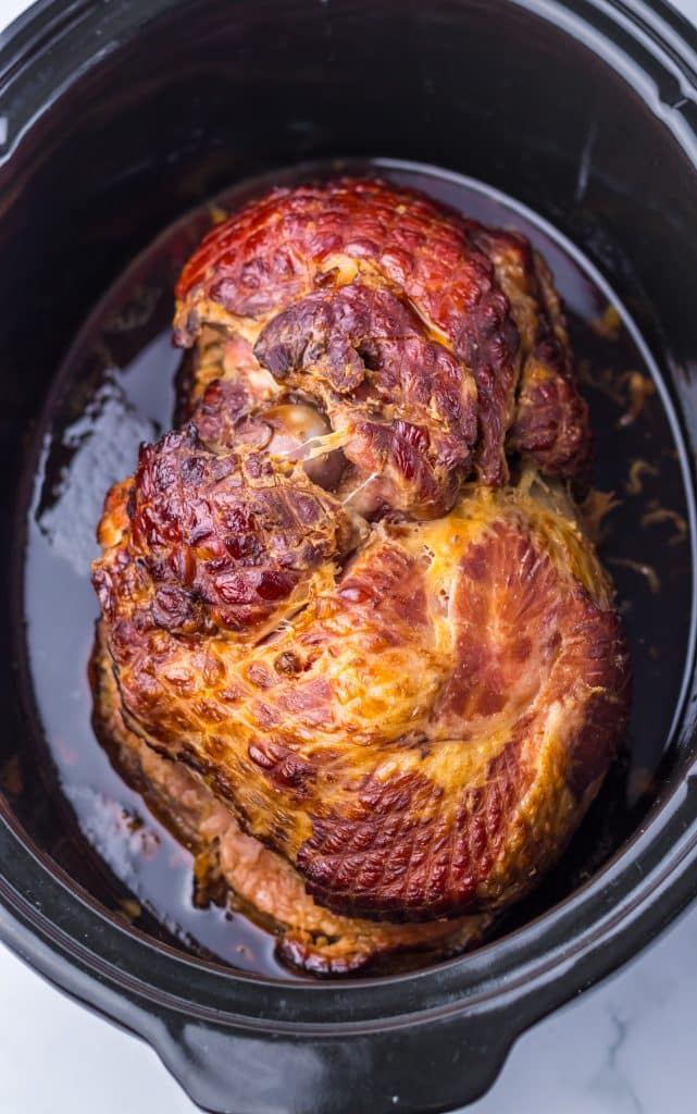 Slow Cooker Lemon Lime Ham cooked