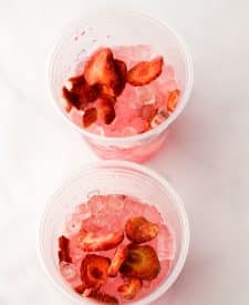 Starbucks Pink Drink with juice