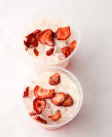 Starbucks Pink Drink finished