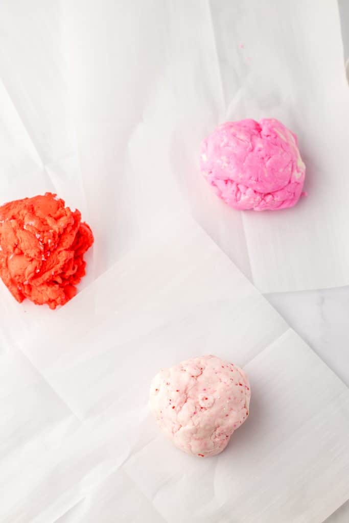 Strawberries and Cream Candies dough