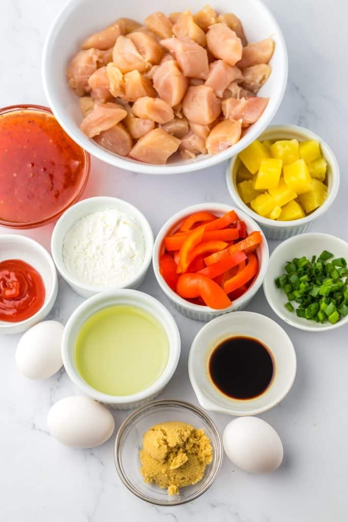 Sweet Chili Chicken ingredients