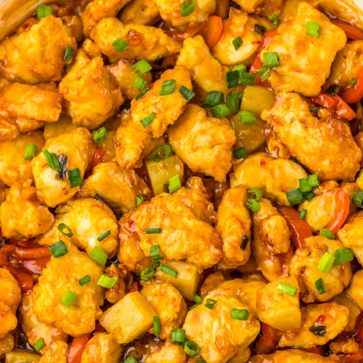 Sweet Chili Chicken in pan