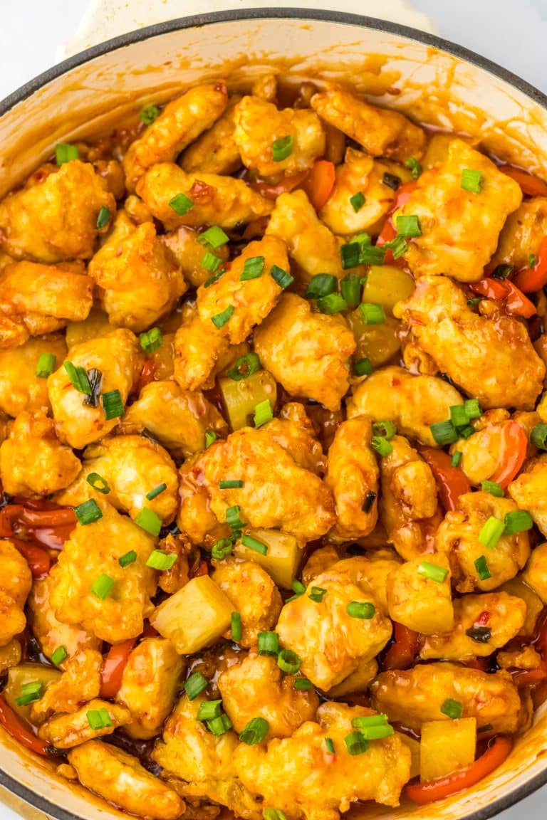 Sweet Chili Chicken in pan