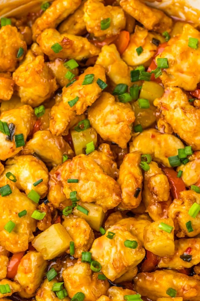 Sweet Chili Chicken in pan