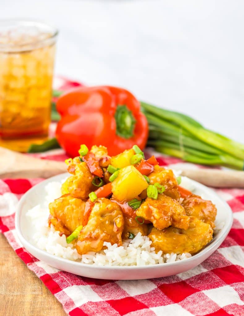 Sweet Chili Chicken plated