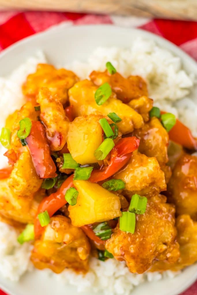 Sweet Chili Chicken plated