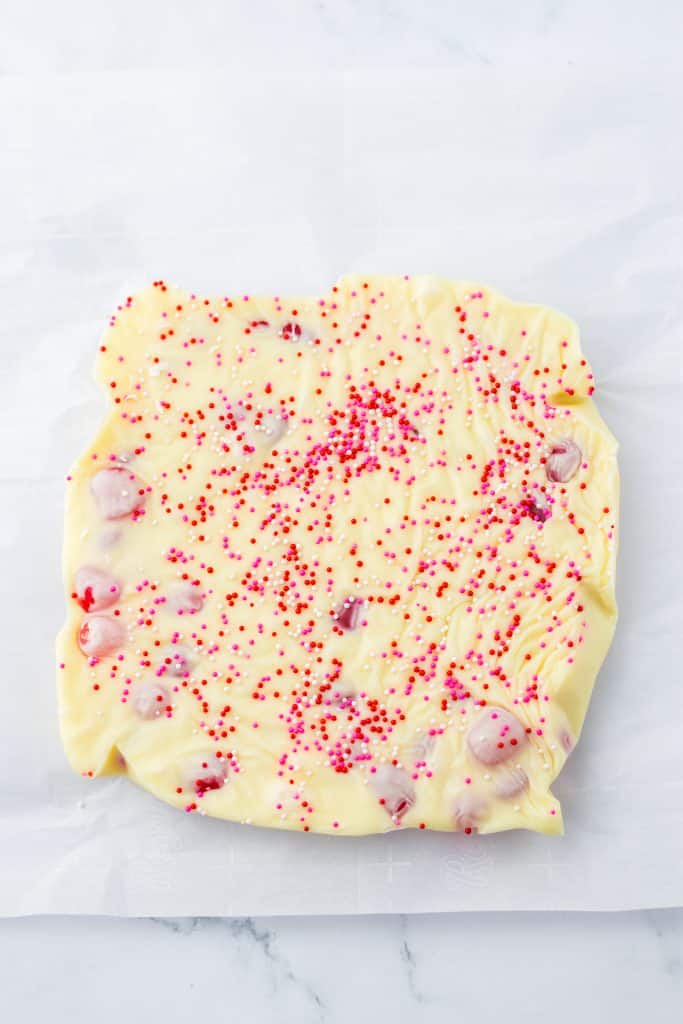 Valentine's Gumdrop Fudge completed
