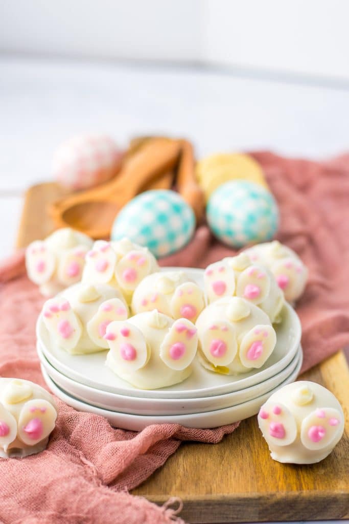 Bunny Butt Lemon Truffles plated