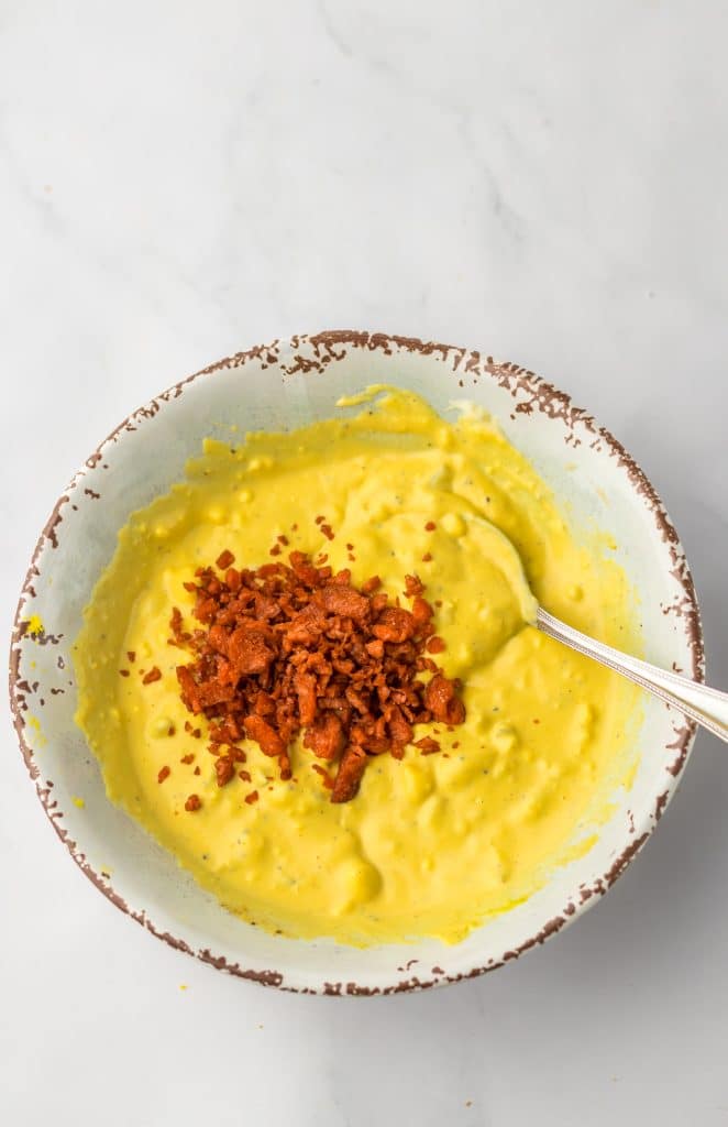 Classic Easter Deviled Eggs filling