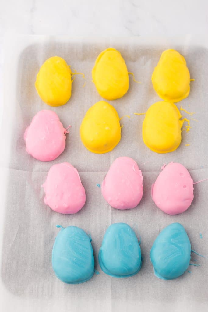 Cookie Dough Egg Truffles dipped