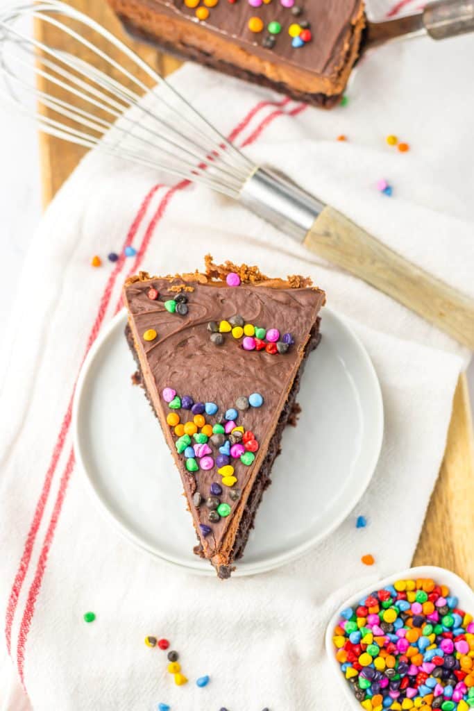 Cosmic Brownie Cheesecake slice