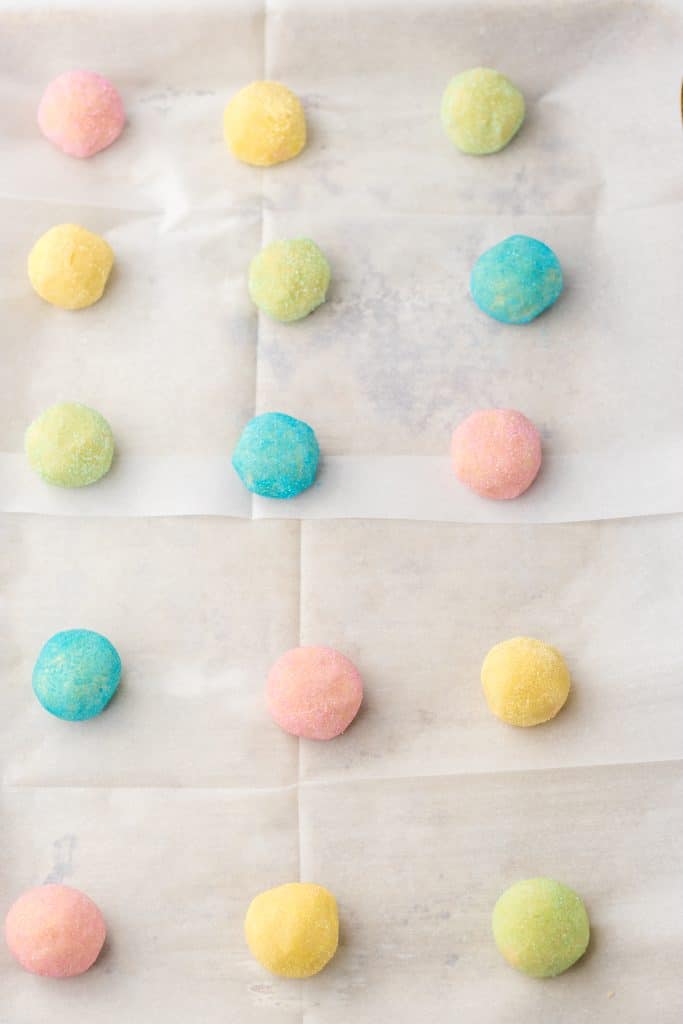 Easter Blossom Cookies before baking