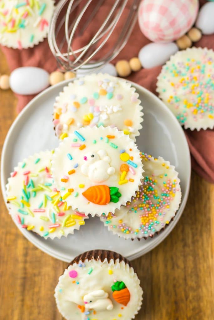 Easter Coconut Cups plated
