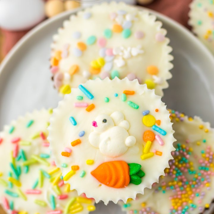 Easter Coconut Cups plated