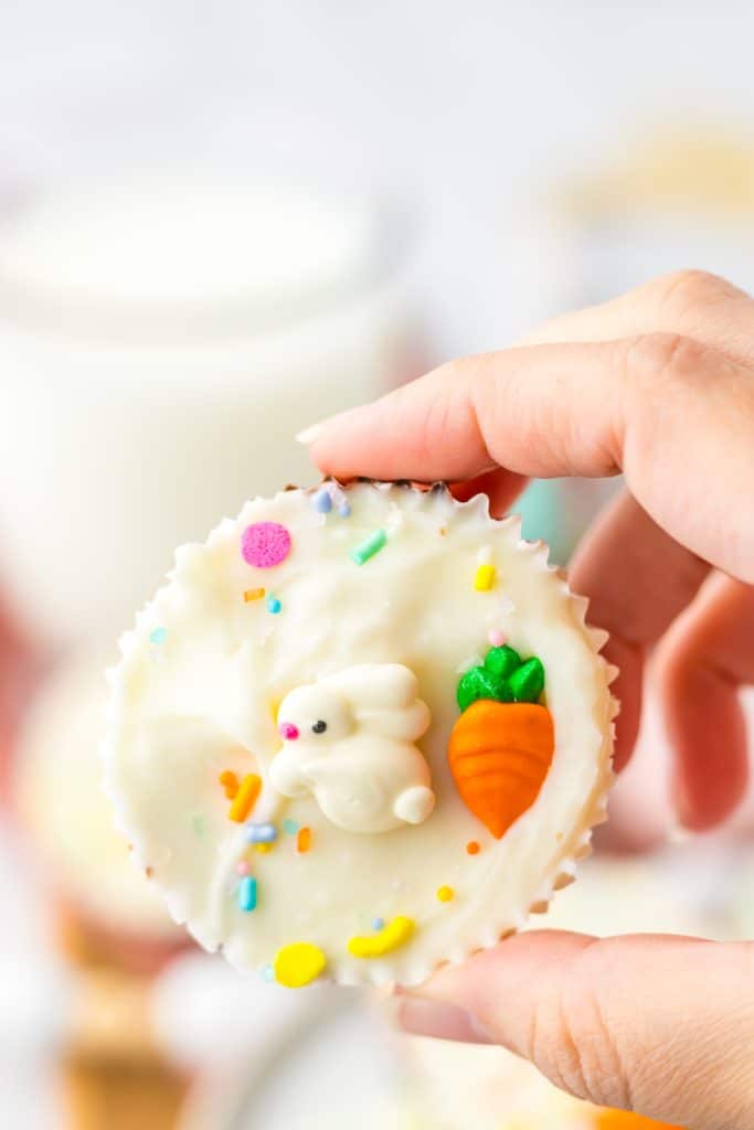 Easter Coconut Cups close up