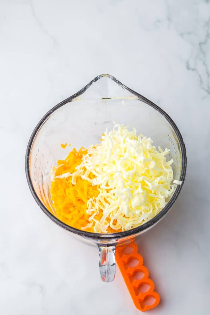 Homemade Goldfish Crackers ingredients in bowl
