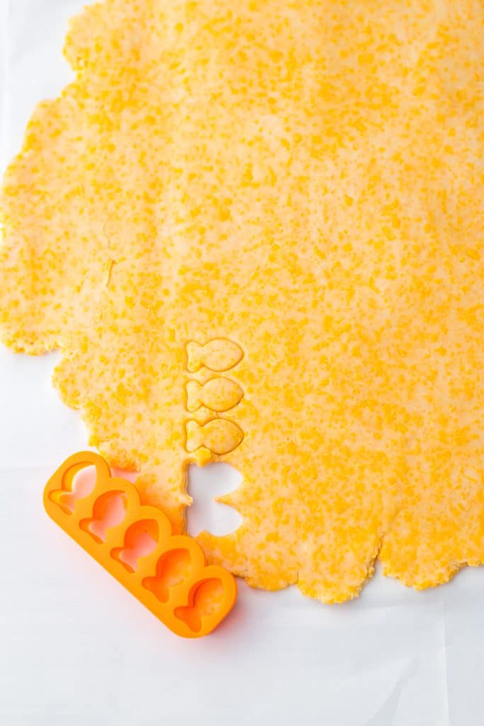 Homemade Goldfish Crackers dough