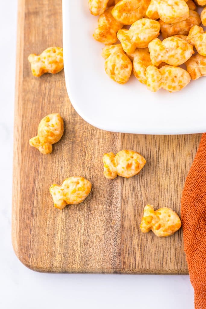 Homemade Goldfish Crackers on board