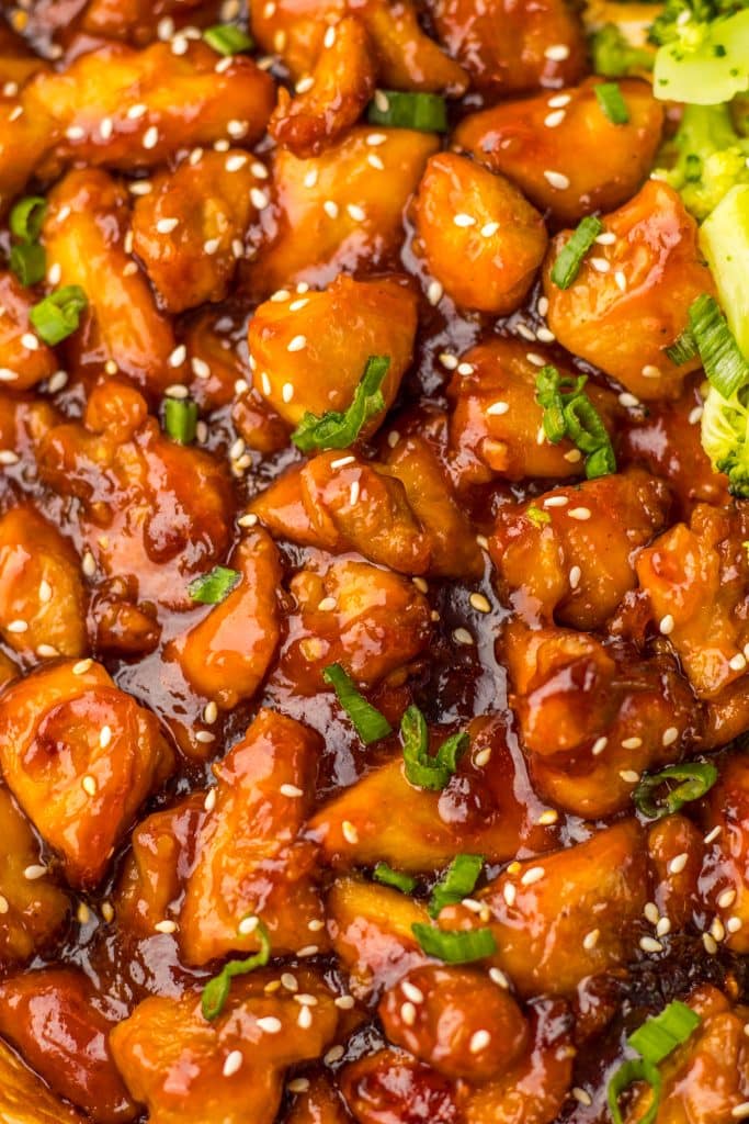 Mall Bourbon Chicken finished