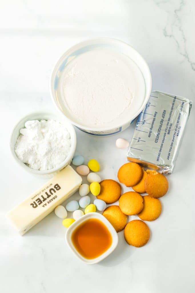 Cadbury Egg Dip ingredients