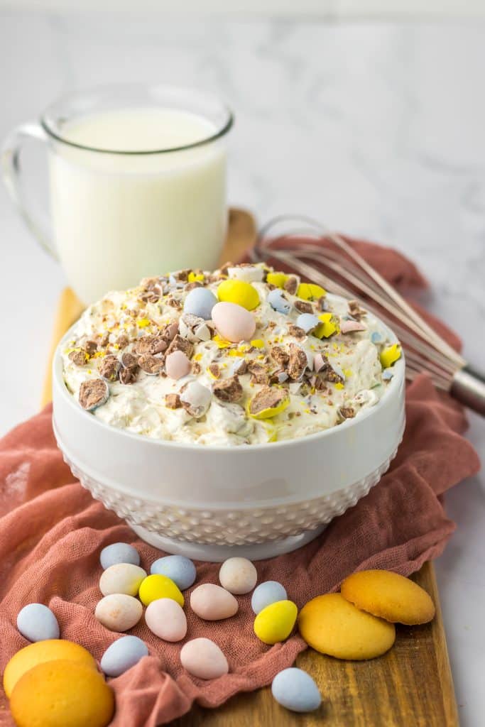 Cadbury Egg Dip in bowl