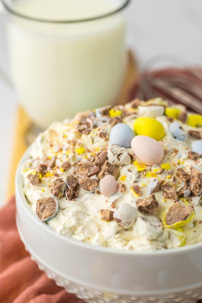 Cadbury Egg Dip in bowl