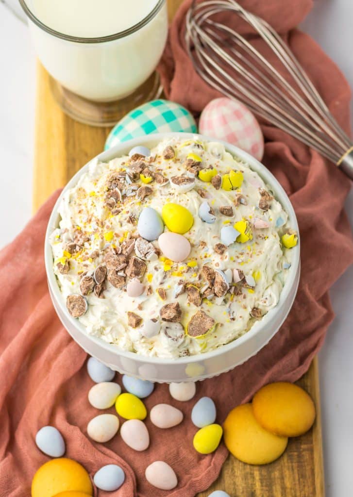 Cadbury Egg Dip in bowl