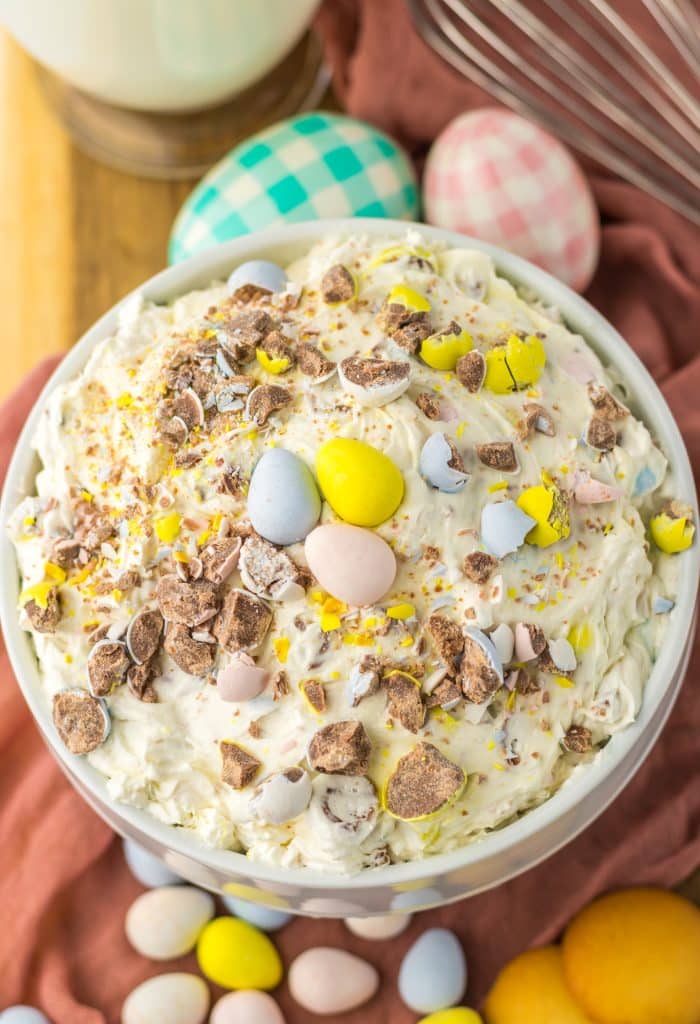 Cadbury Egg Dip in bowl
