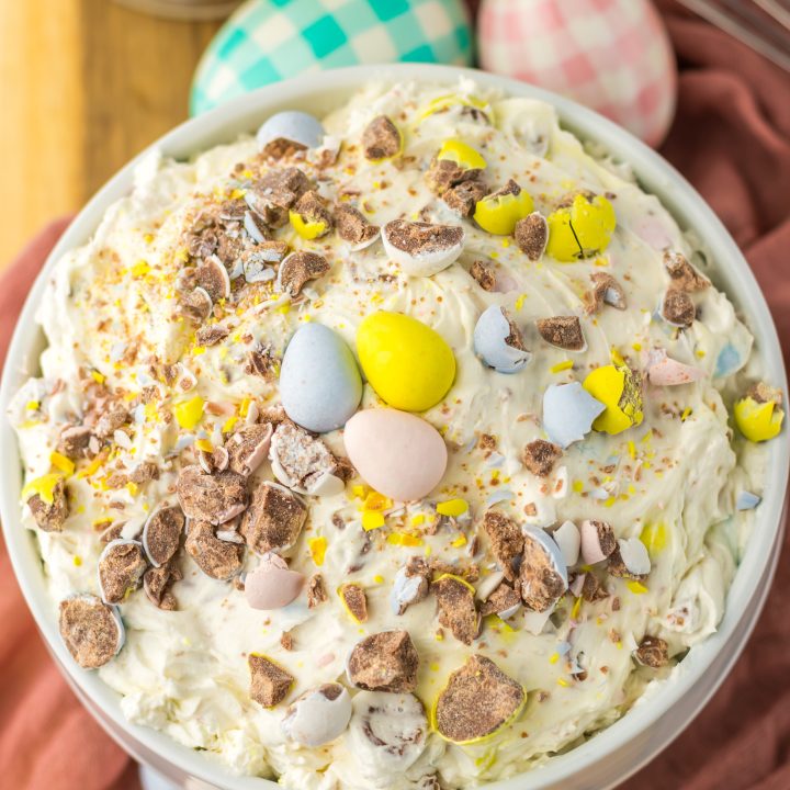 Cadbury Egg Dip in bowl