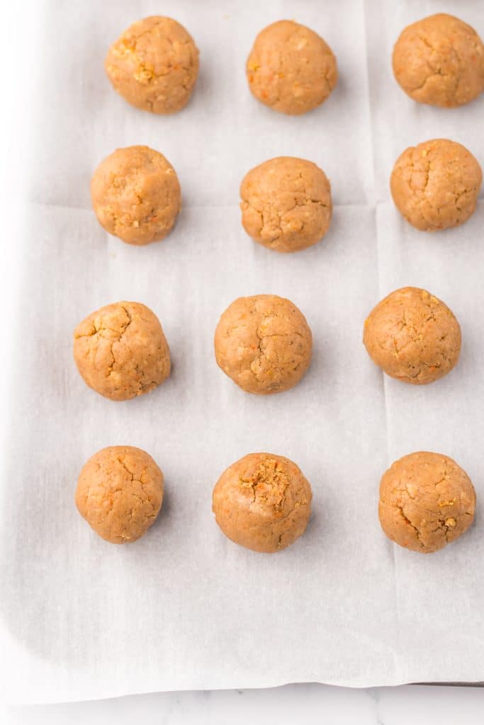 Carrot Cake Chick Truffles truffles rolled