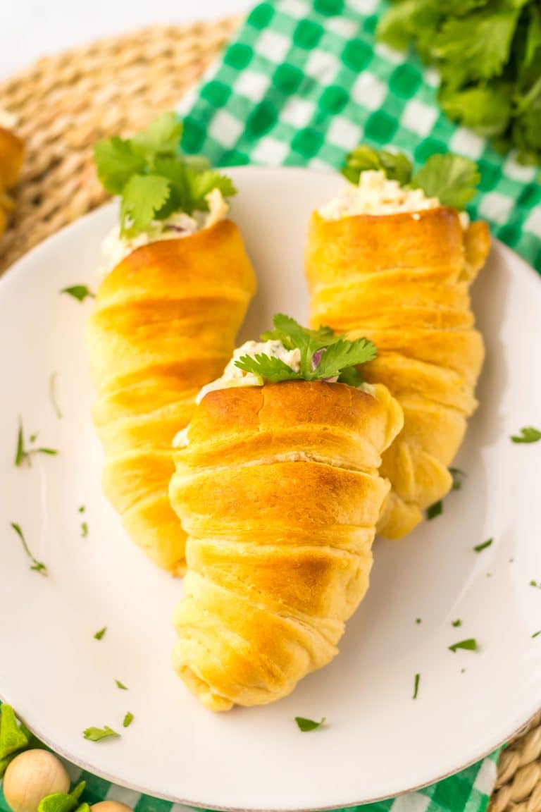 Chicken Salad Stuffed Crescents plated