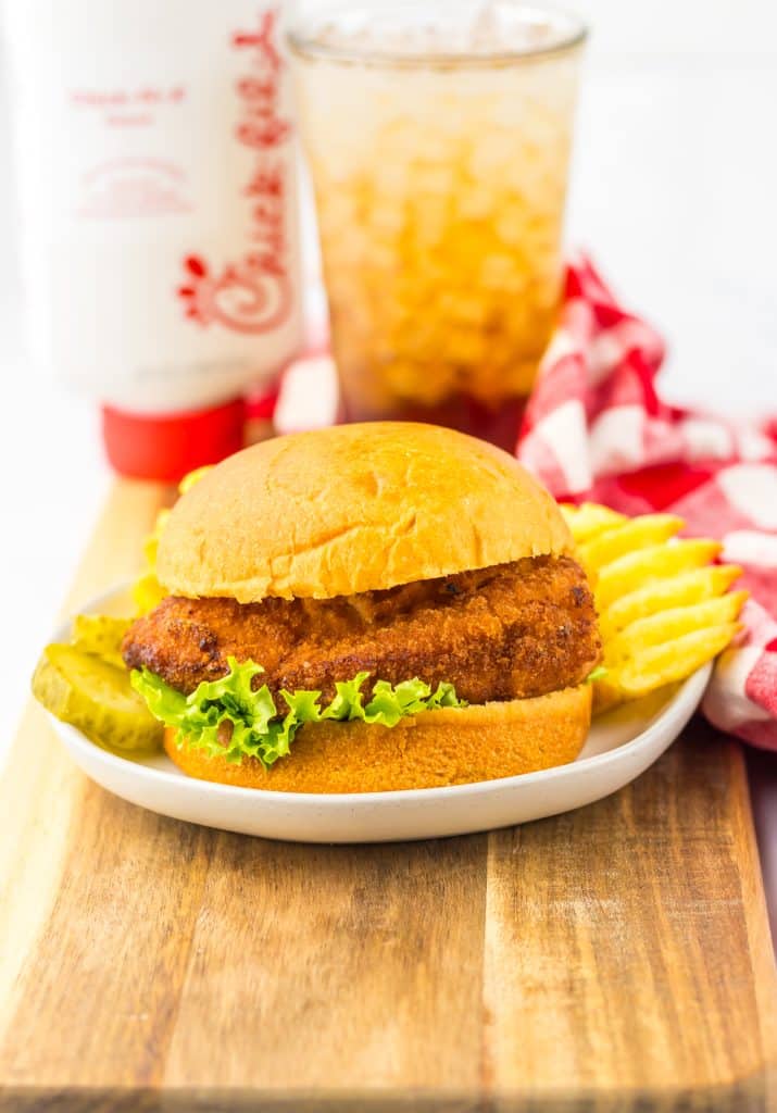 Copycat Chick Fil A Sandwiches plated