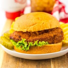 Copycat Chick Fil A Sandwiches plated