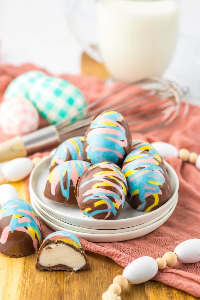 Easter Marshmallow Eggs plated