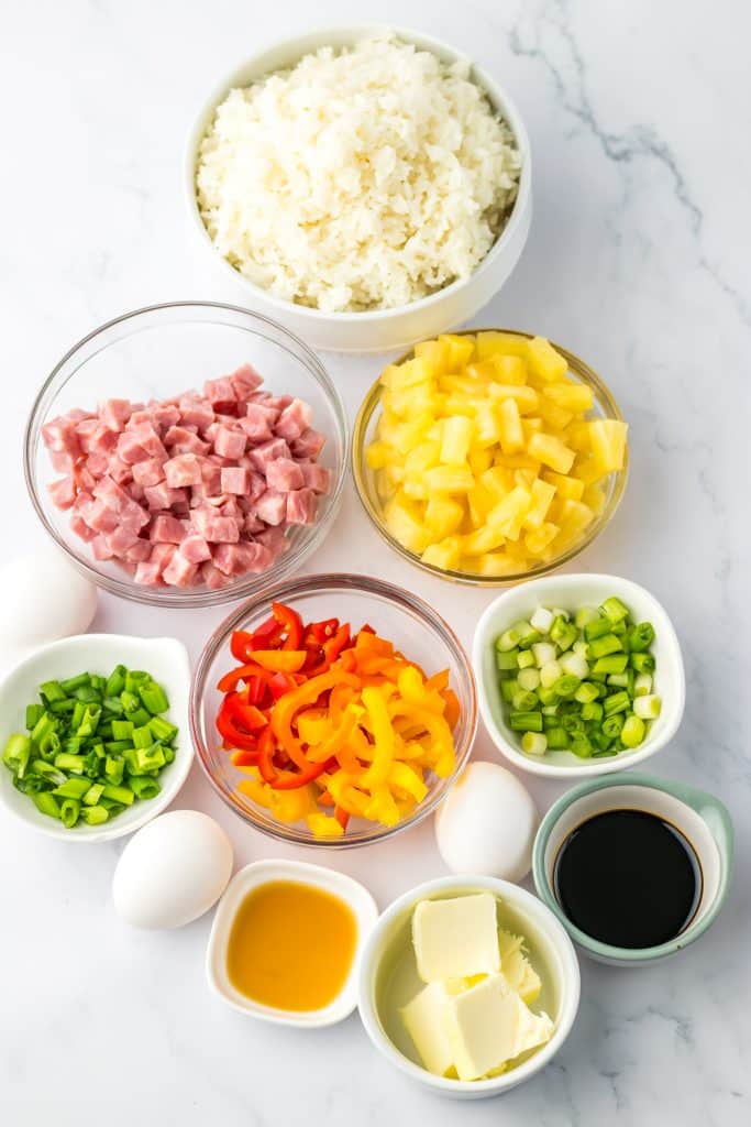 Hawaiian Fried Rice ingredients