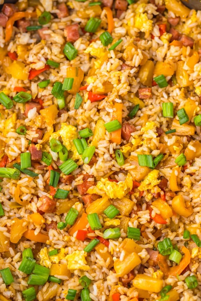 Hawaiian Fried Rice close up