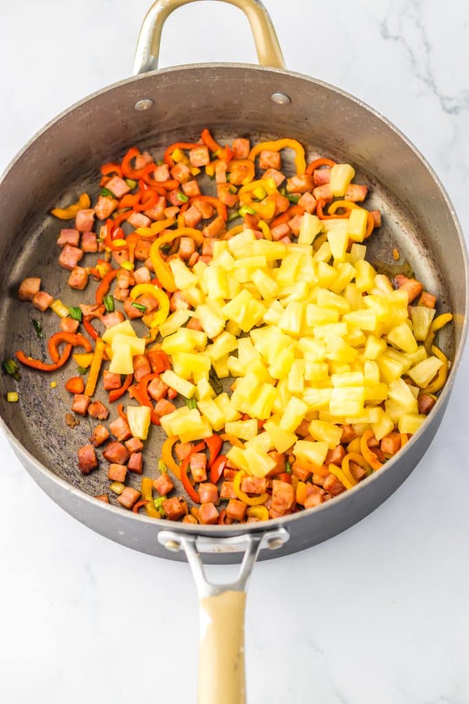 Hawaiian Fried Rice in pan