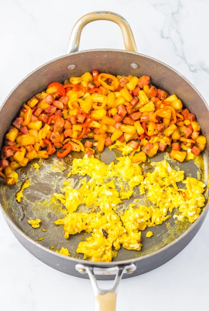 Hawaiian Fried Rice in pan