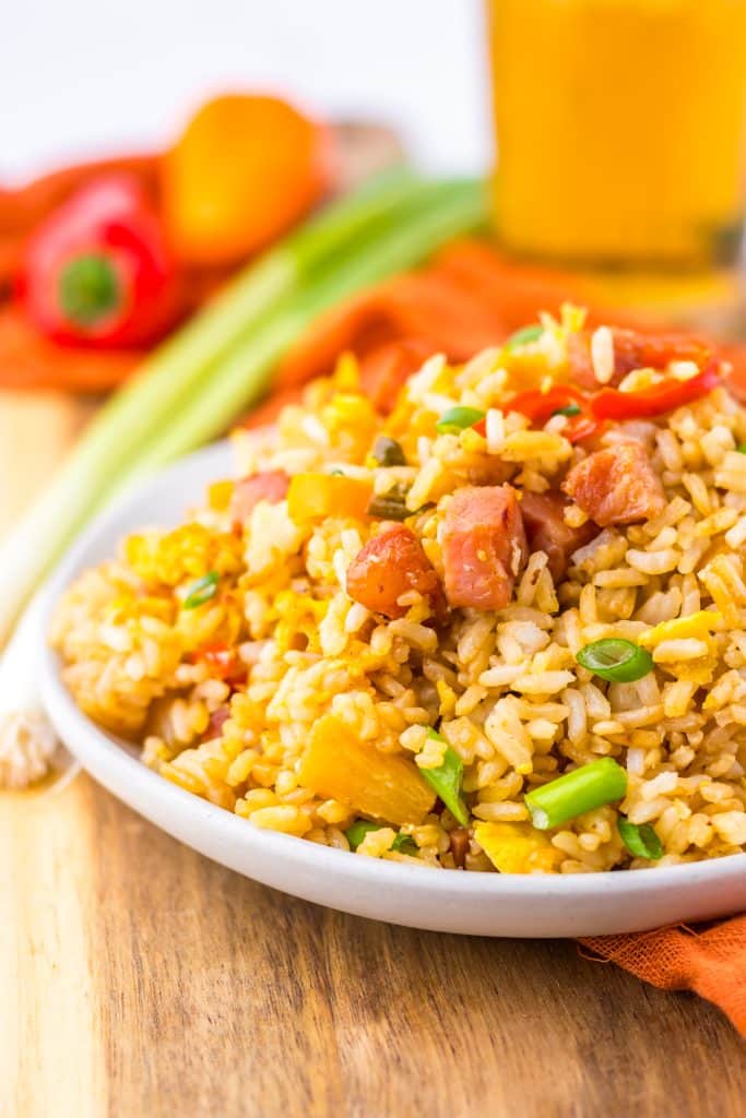 Hawaiian Fried Rice plated