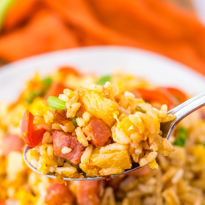 Hawaiian Fried Rice plated