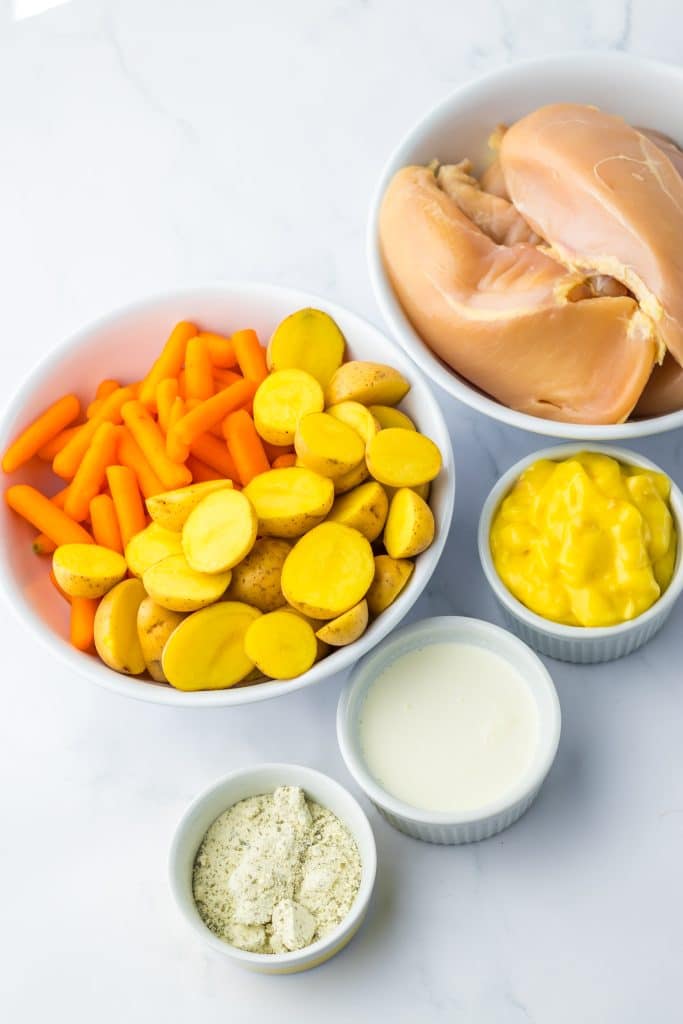 Slow Cooker Creamy Ranch Chicken ingredients