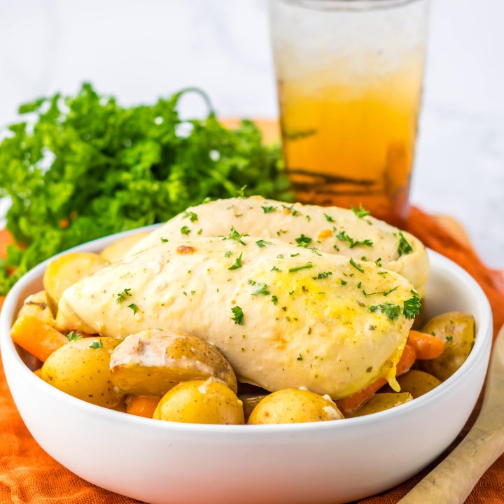 Slow Cooker Creamy Ranch Chicken plated