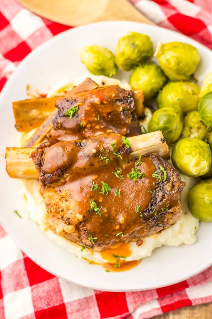 Slow Cooker Short Ribs plated