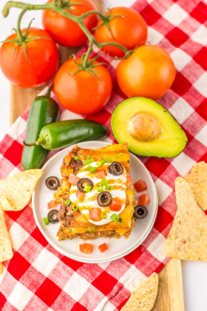 Slow Cooker Taco Meatloaf plated