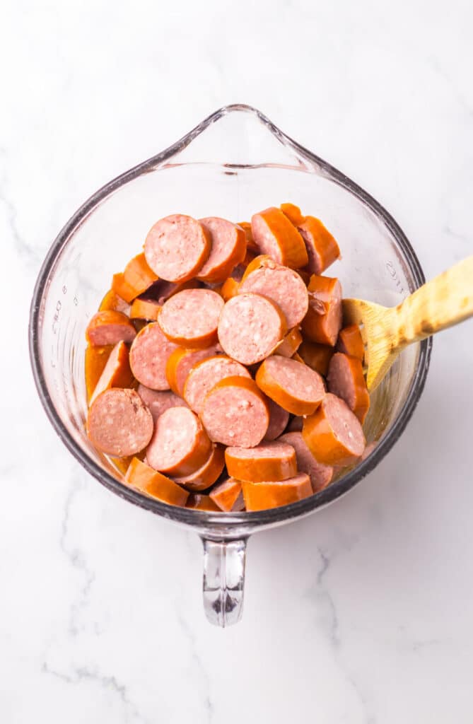 Baked BBQ Kielbasa ingredients