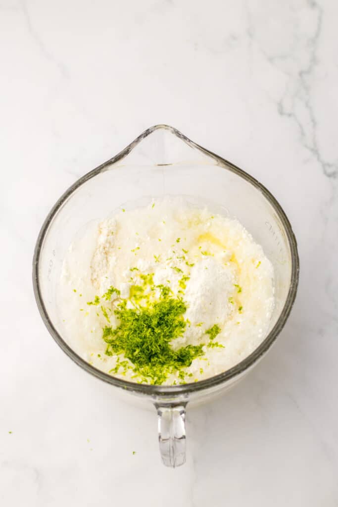 Cherry Limeade Poke Cake batter