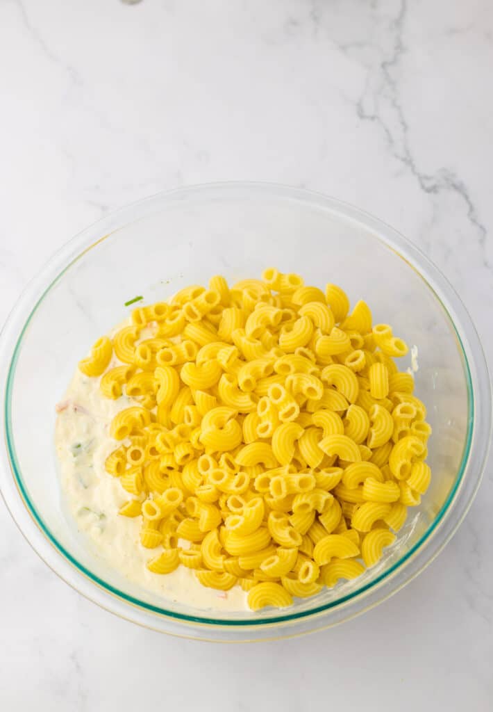 Hawaiian Macaroni Salad to mix